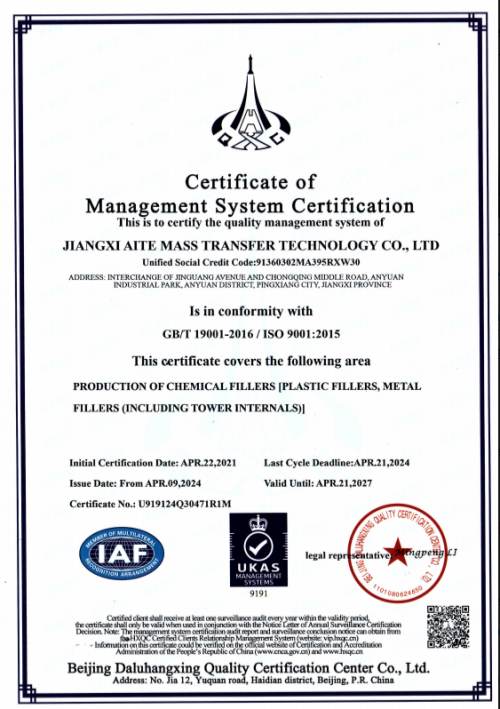 ISO 9001 Quality Management Certificate - FXSINO